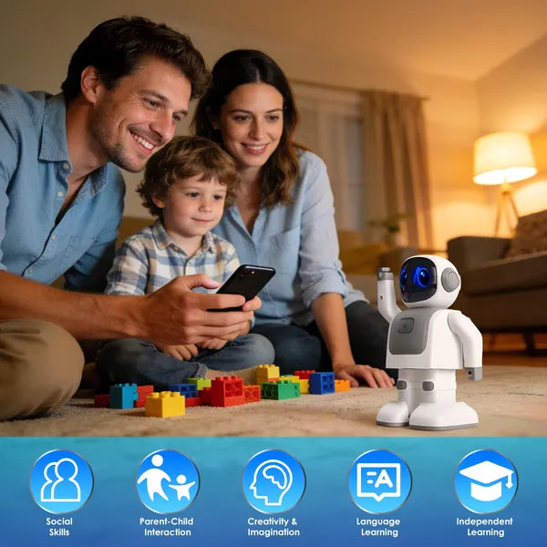 AI Dancing Robot Toy Smart Interactive Learning & Entertainment Robot For Kids With Wireless Music Programmable Moves Voice Assistant
