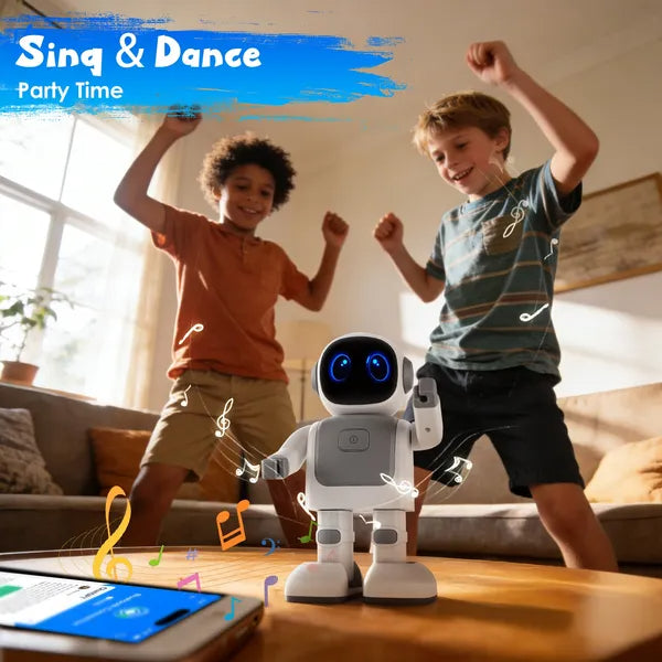 AI Dancing Robot Toy Smart Interactive Learning & Entertainment Robot For Kids With Wireless Music Programmable Moves Voice Assistant