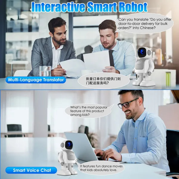 AI Dancing Robot Toy Smart Interactive Learning & Entertainment Robot For Kids With Wireless Music Programmable Moves Voice Assistant