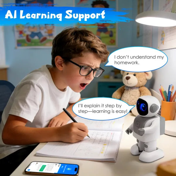 AI Dancing Robot Toy Smart Interactive Learning & Entertainment Robot For Kids With Wireless Music Programmable Moves Voice Assistant