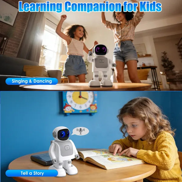 AI Dancing Robot Toy Smart Interactive Learning & Entertainment Robot For Kids With Wireless Music Programmable Moves Voice Assistant